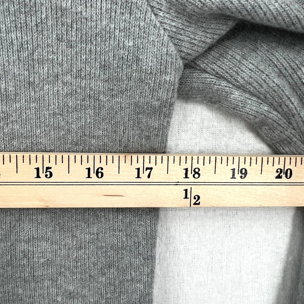 ENZA COSTA Sweater Womens Medium Gray Cropped Long Sleeve Open Cardigan NEW - Picture 8 of 9